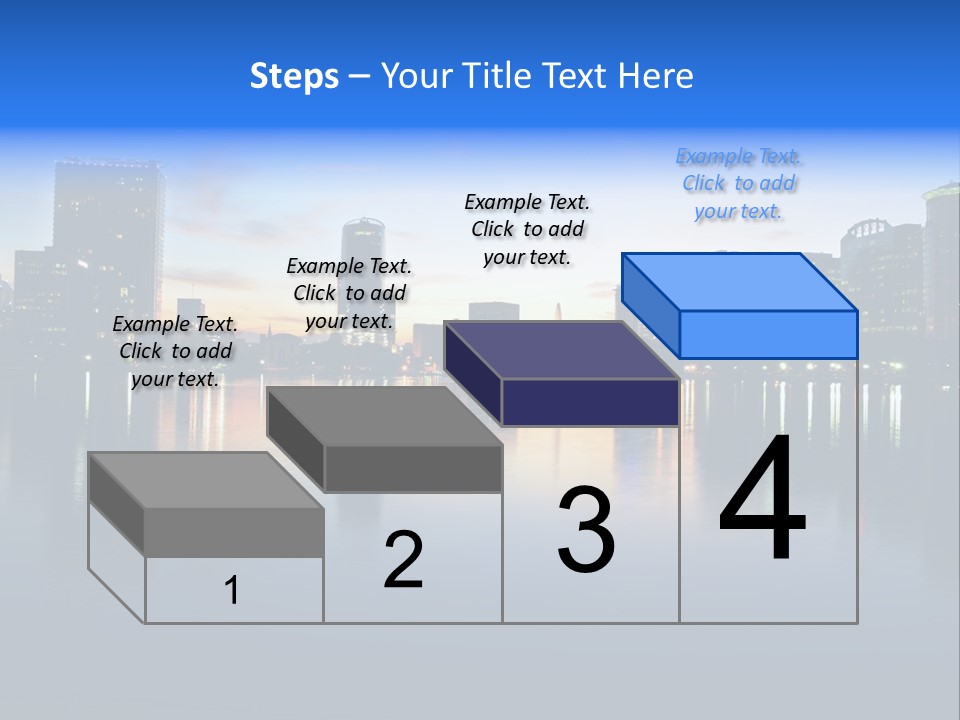 Water Skyscrapers Tourism PowerPoint Template