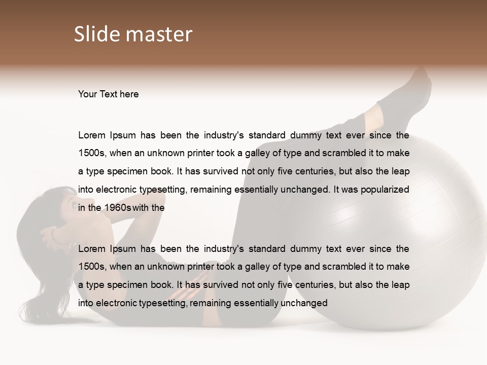 Abdos Musculaire Tenue PowerPoint Template