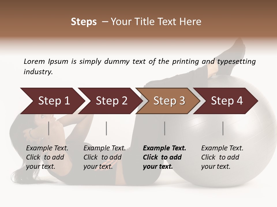 Abdos Musculaire Tenue PowerPoint Template