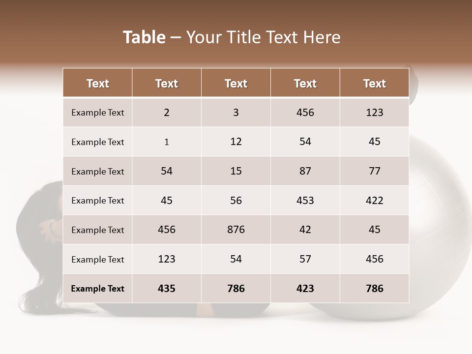 Abdos Musculaire Tenue PowerPoint Template