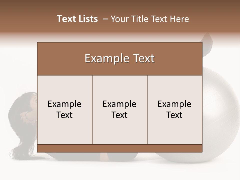 Abdos Musculaire Tenue PowerPoint Template
