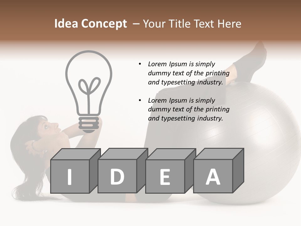 Abdos Musculaire Tenue PowerPoint Template