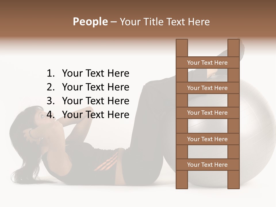 Abdos Musculaire Tenue PowerPoint Template