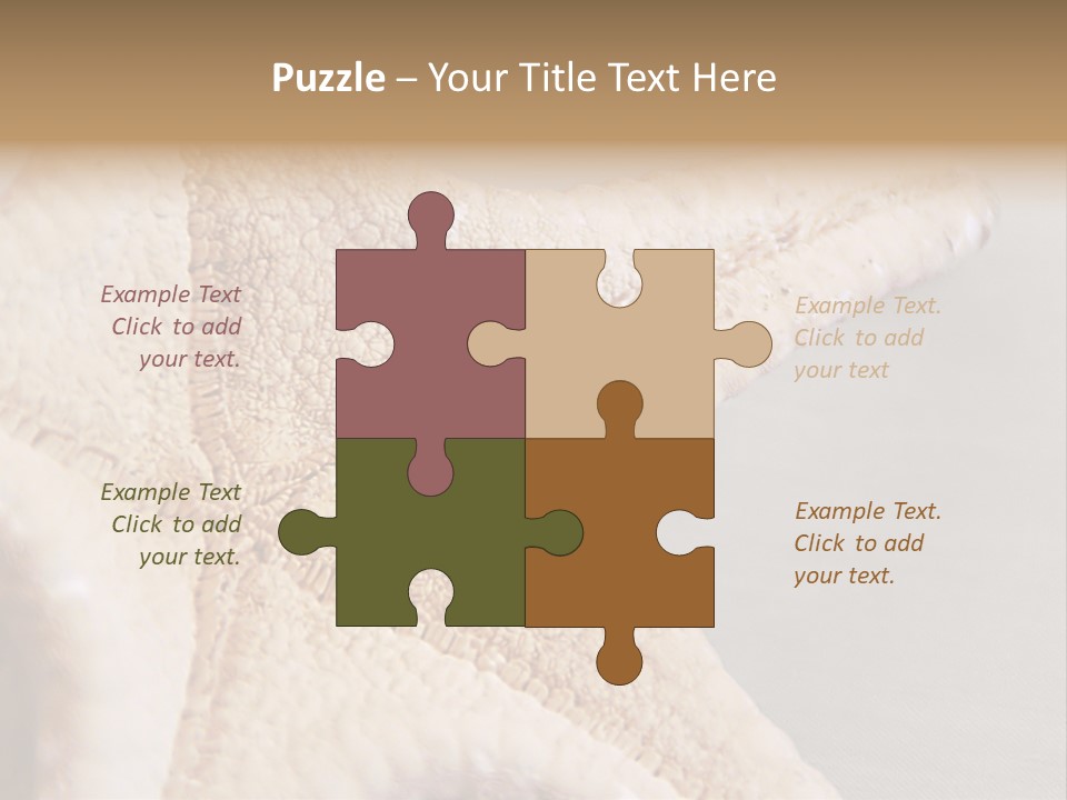 Crustacean Pentagon Starfish PowerPoint Template