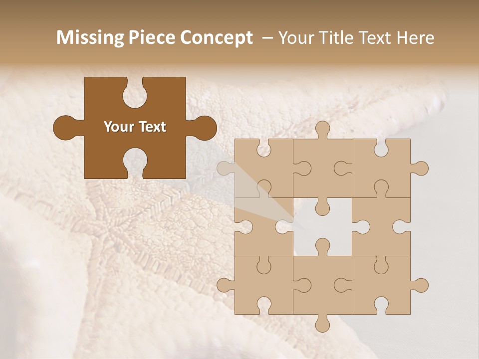 Crustacean Pentagon Starfish PowerPoint Template