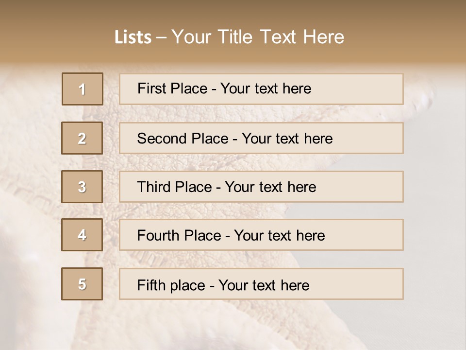 Crustacean Pentagon Starfish PowerPoint Template