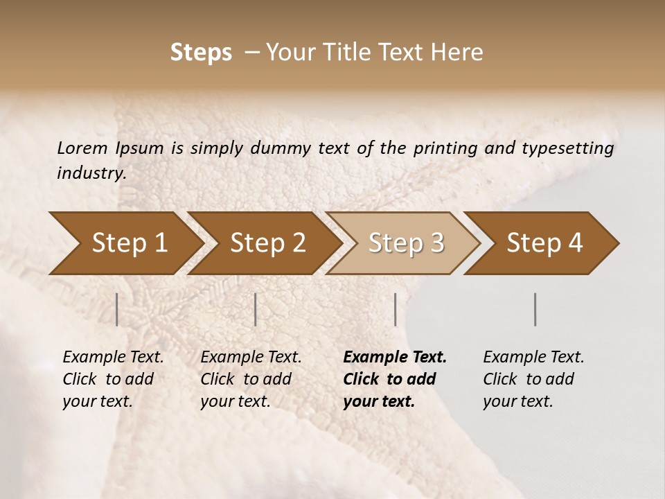 Crustacean Pentagon Starfish PowerPoint Template