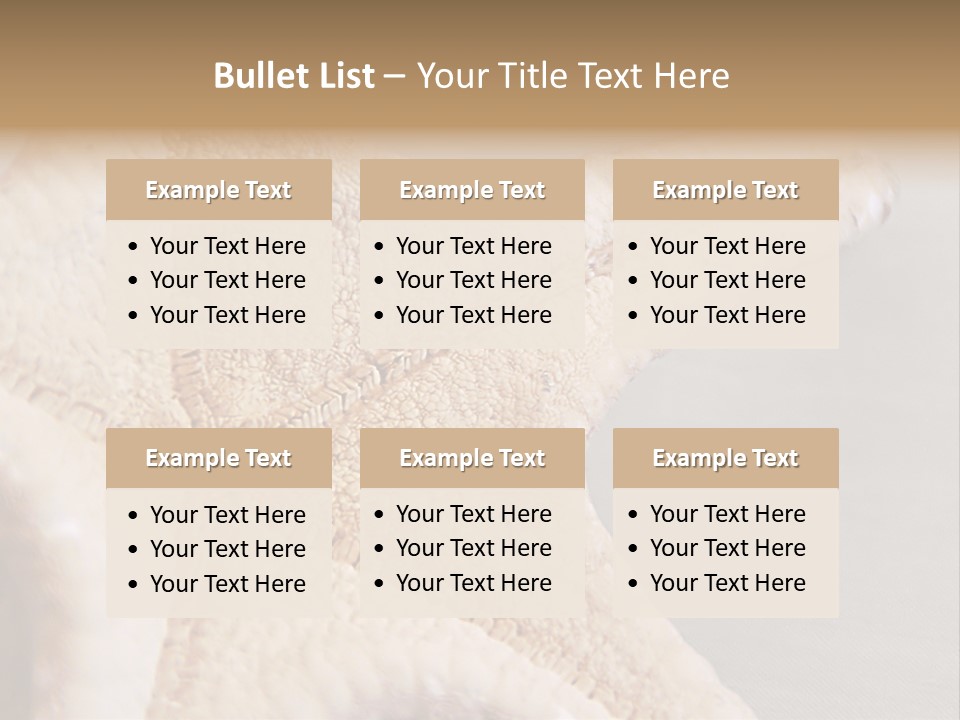 Crustacean Pentagon Starfish PowerPoint Template