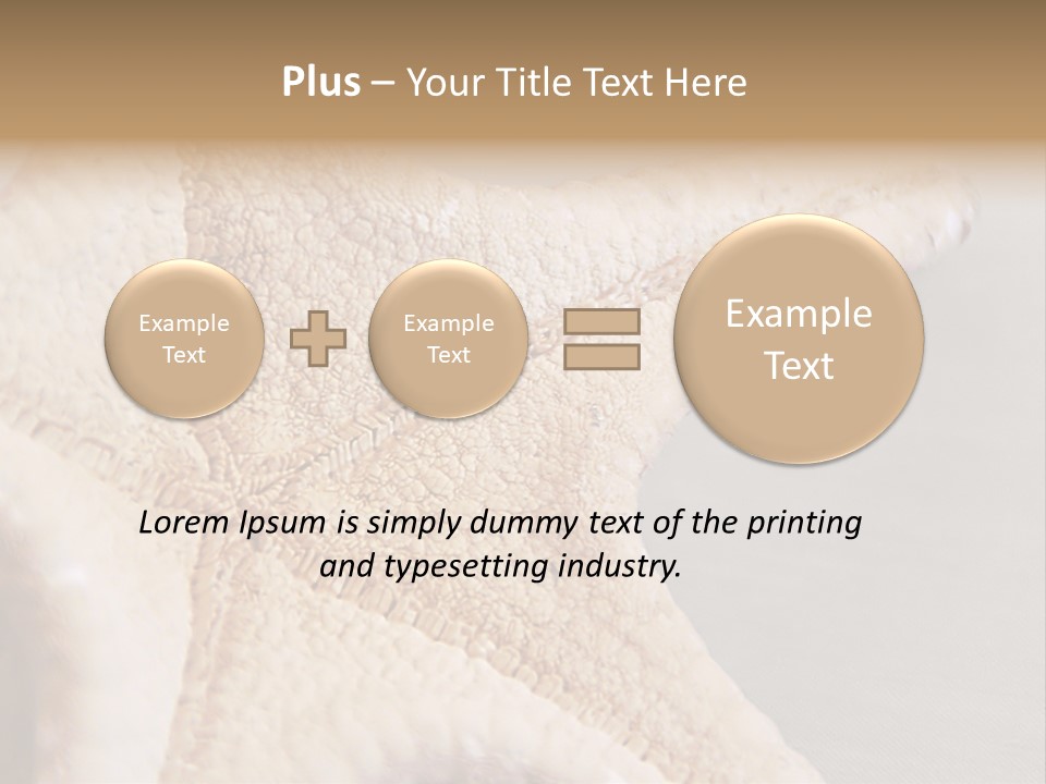 Crustacean Pentagon Starfish PowerPoint Template