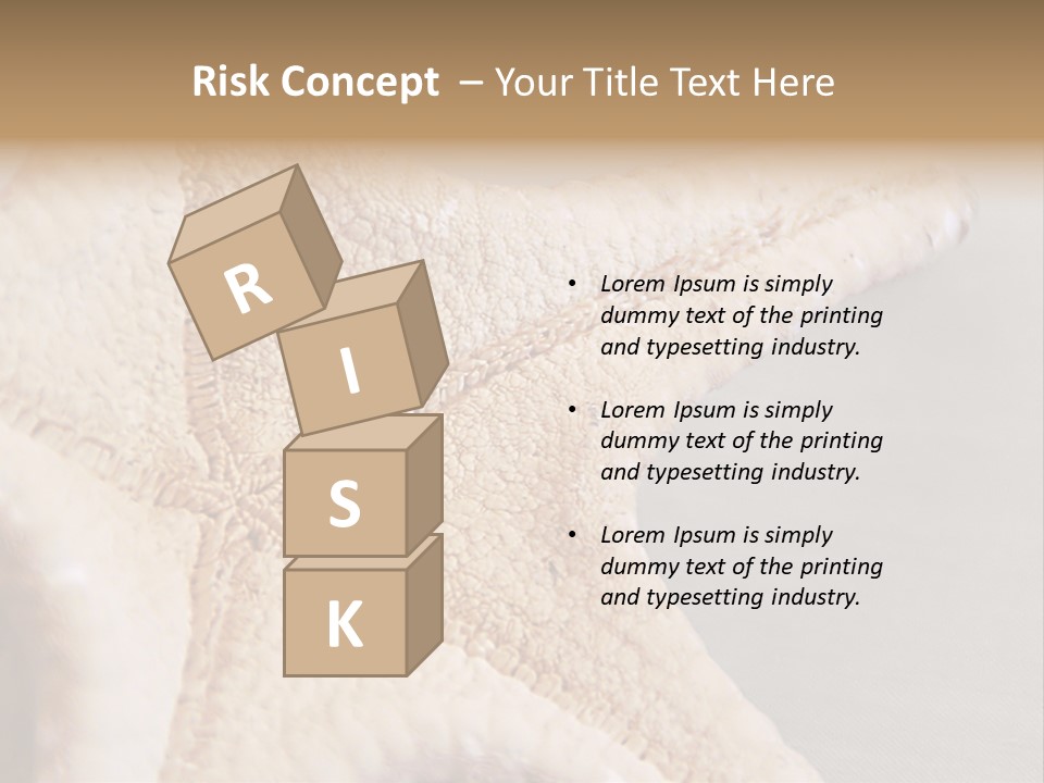 Crustacean Pentagon Starfish PowerPoint Template