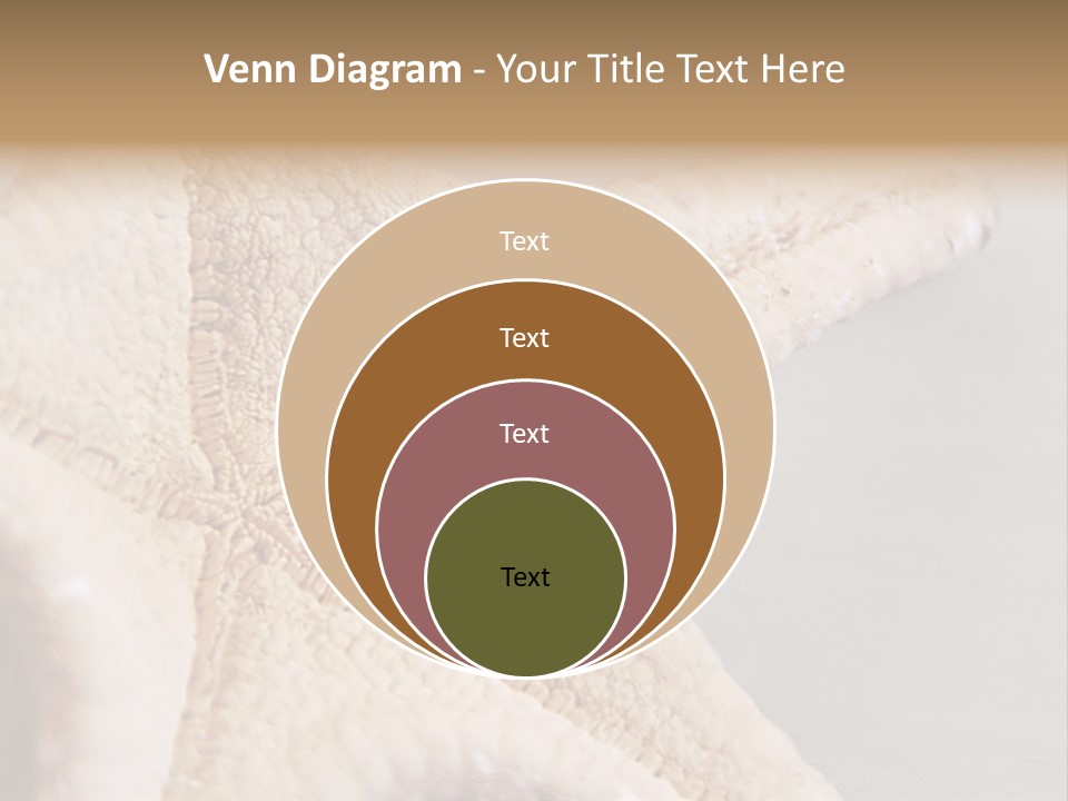 Crustacean Pentagon Starfish PowerPoint Template