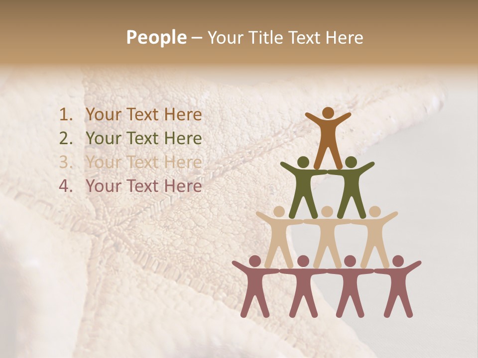 Crustacean Pentagon Starfish PowerPoint Template