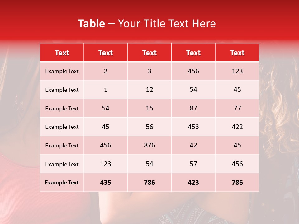 Female Happy Microphone PowerPoint Template