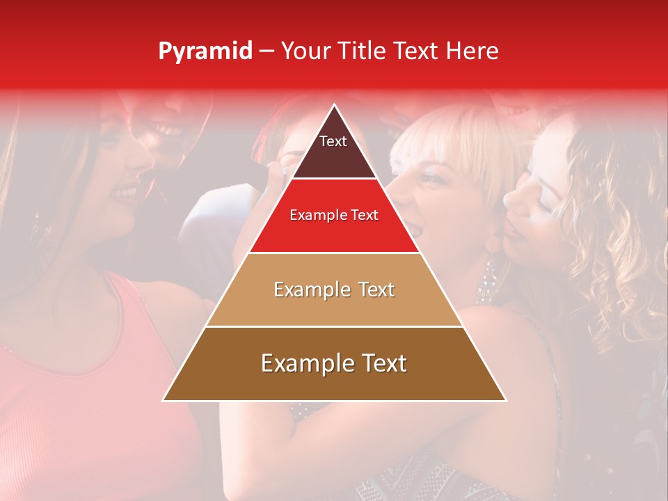 Female Happy Microphone PowerPoint Template