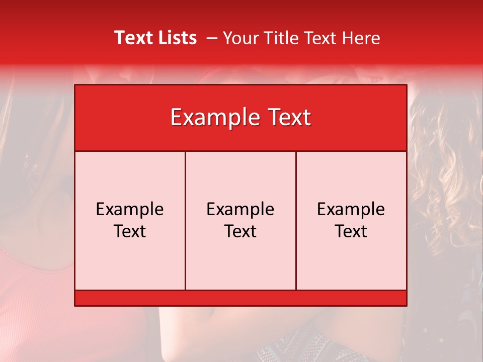 Female Happy Microphone PowerPoint Template