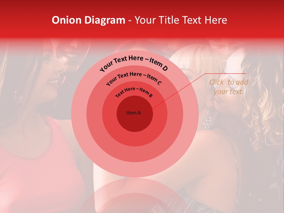 Female Happy Microphone PowerPoint Template