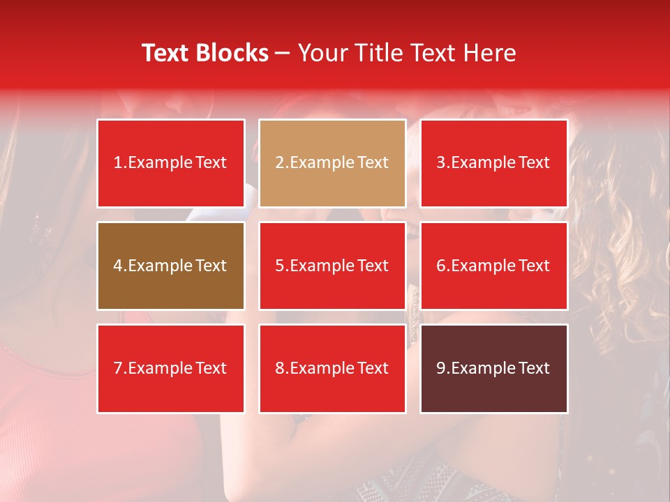 Female Happy Microphone PowerPoint Template