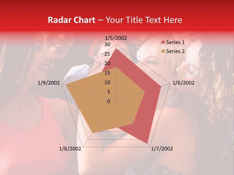 Female Happy Microphone PowerPoint Template