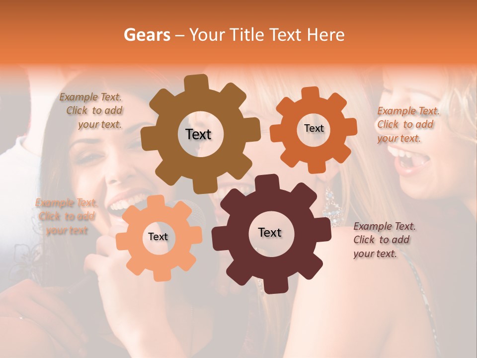 Year Festive Girl PowerPoint Template