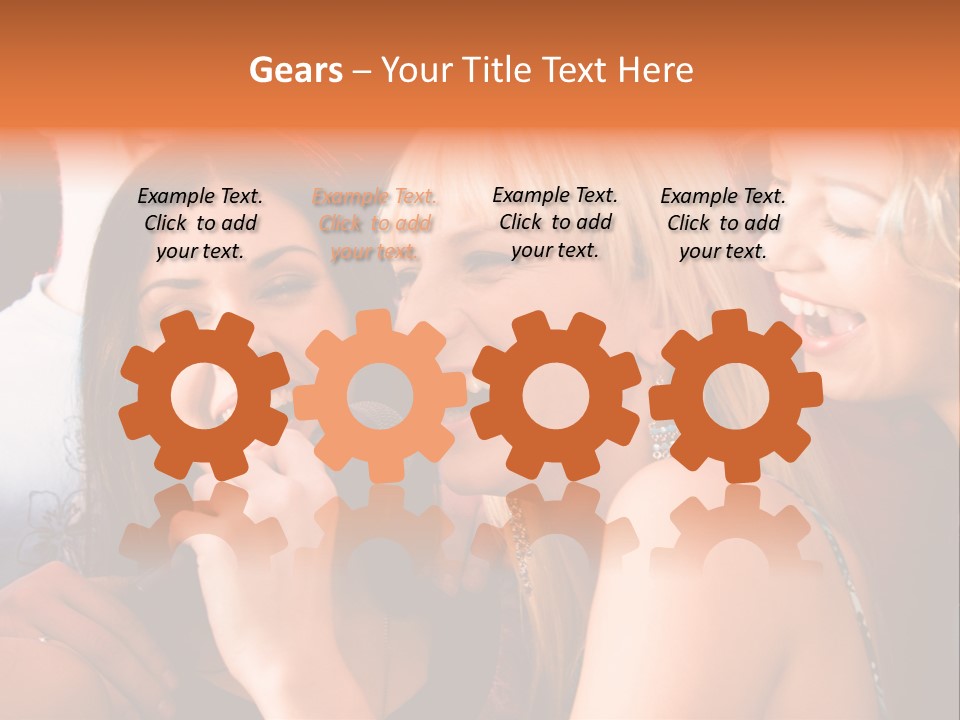 Year Festive Girl PowerPoint Template