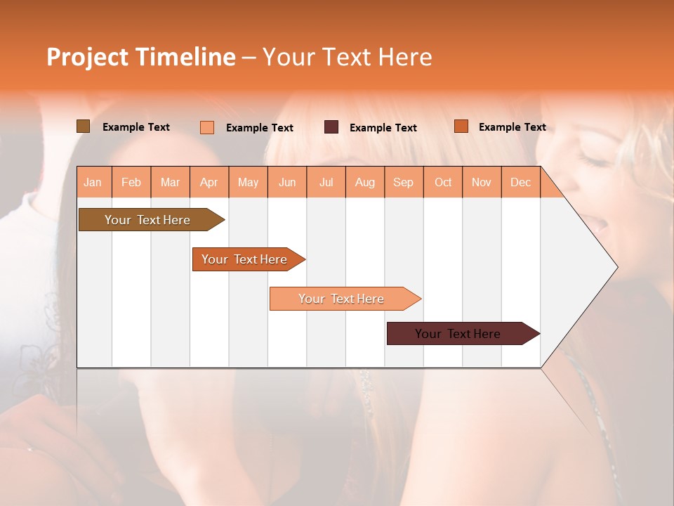 Year Festive Girl PowerPoint Template