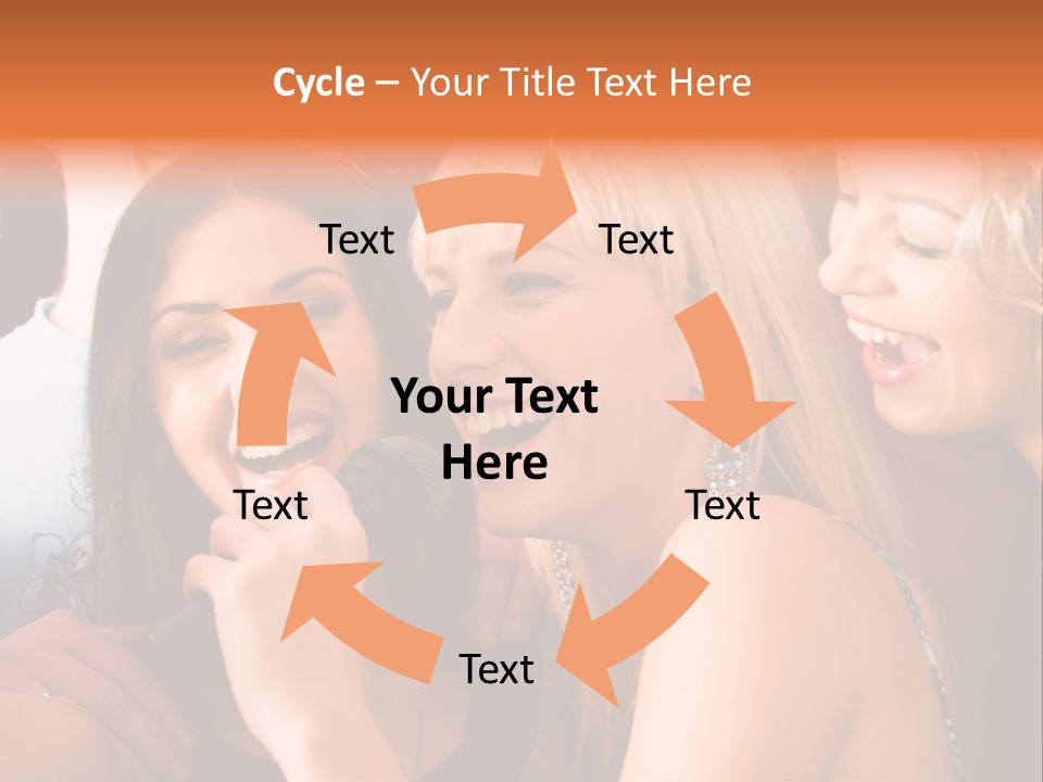 Year Festive Girl PowerPoint Template