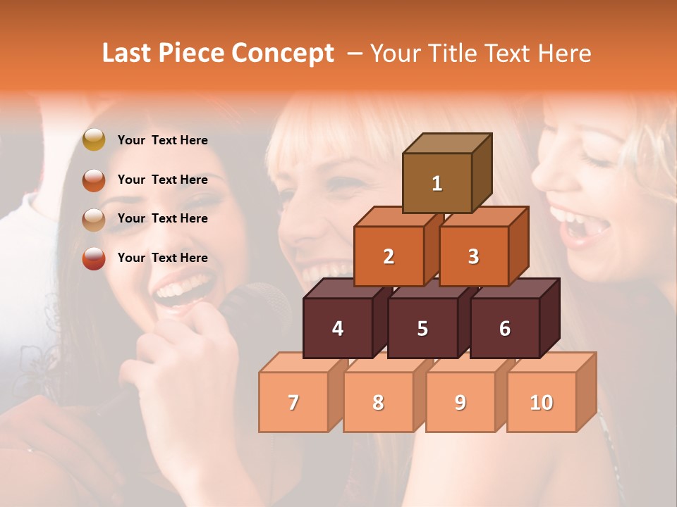 Year Festive Girl PowerPoint Template