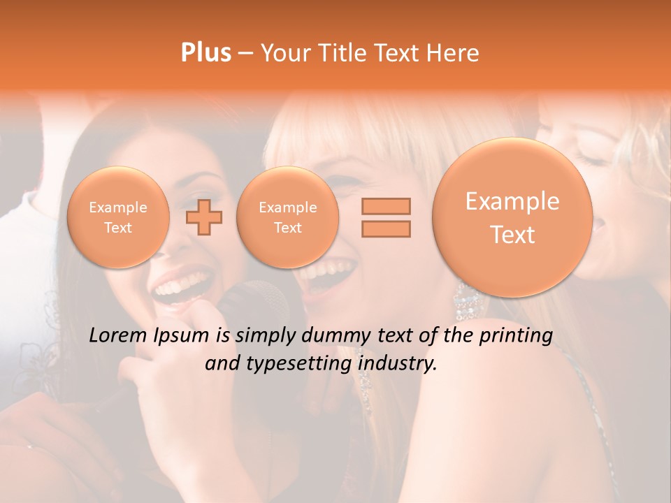 Year Festive Girl PowerPoint Template