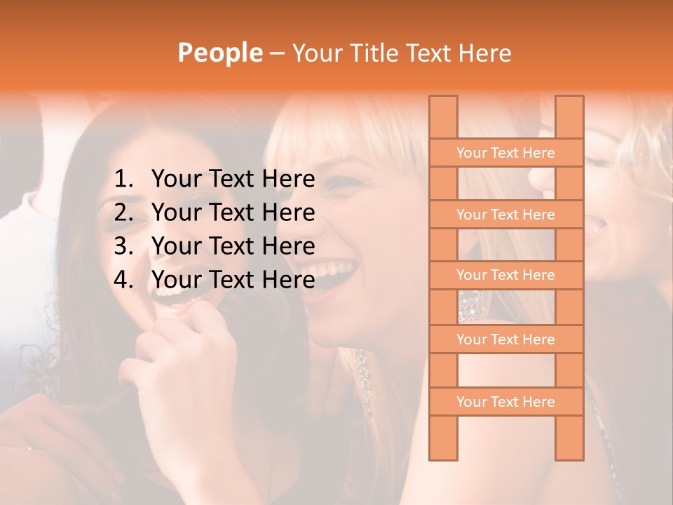 Year Festive Girl PowerPoint Template