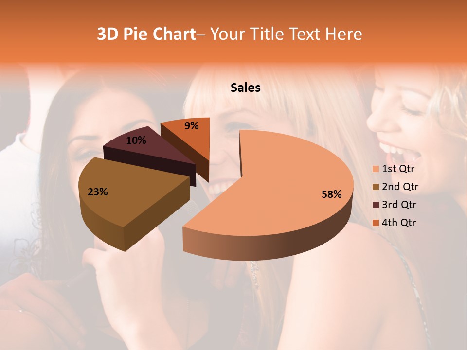 Year Festive Girl PowerPoint Template