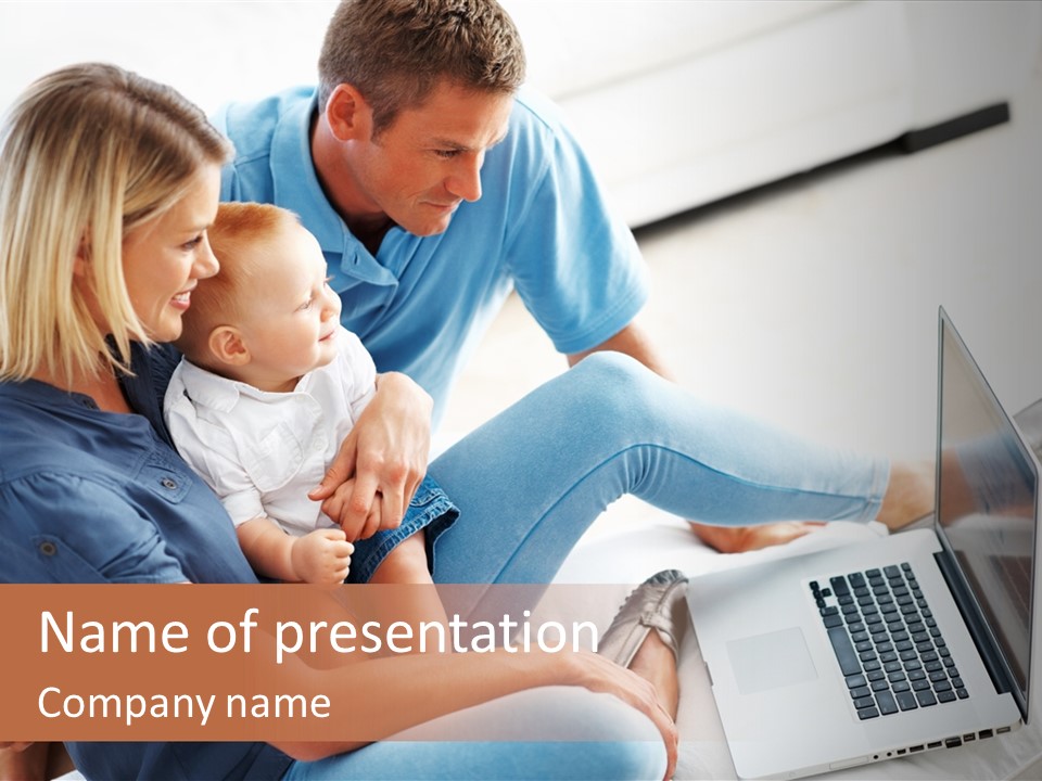 Portrait Cute Children PowerPoint Template