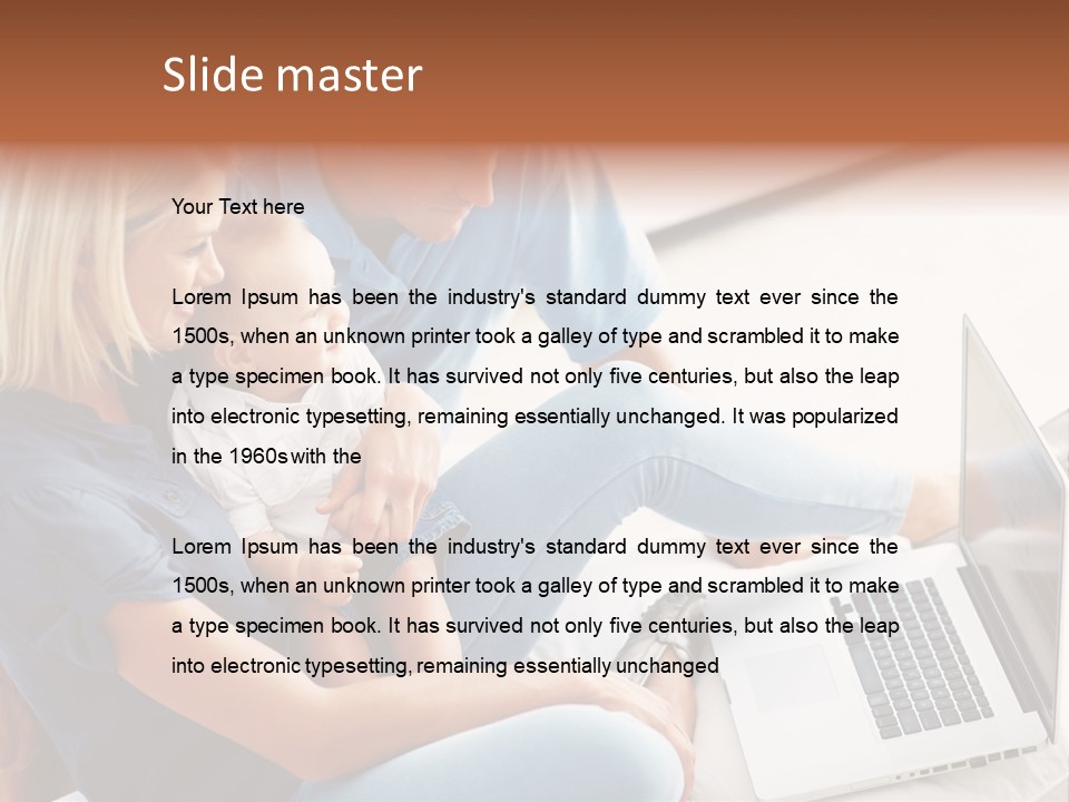 Portrait Cute Children PowerPoint Template