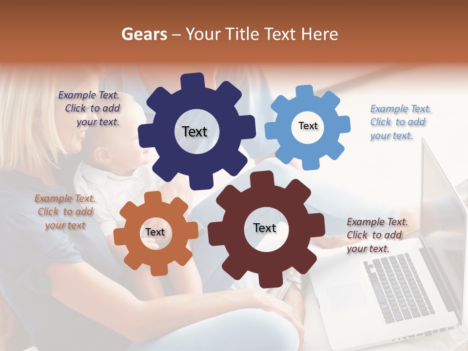 Portrait Cute Children PowerPoint Template