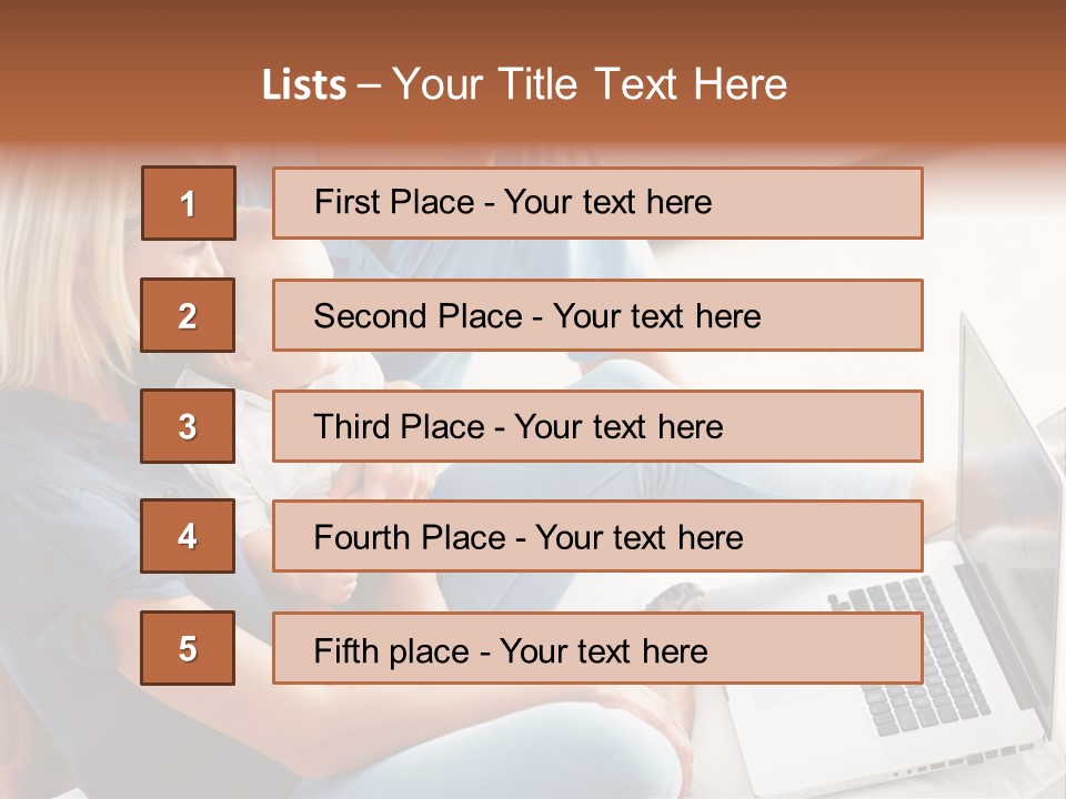 Portrait Cute Children PowerPoint Template