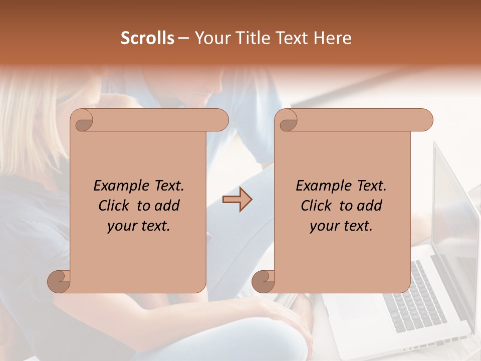 Portrait Cute Children PowerPoint Template