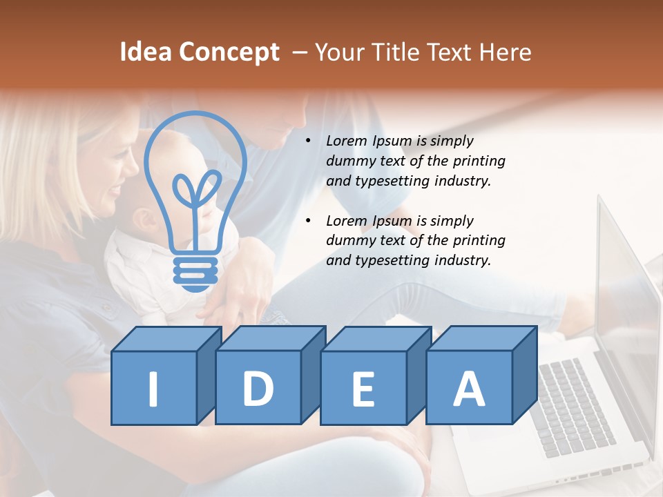 Portrait Cute Children PowerPoint Template