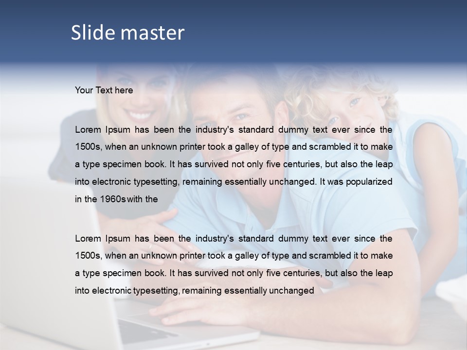 Portable Beautiful People PowerPoint Template