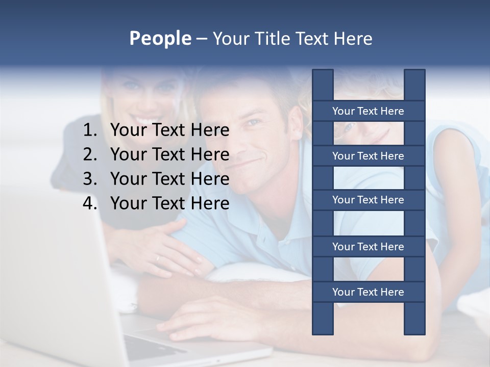 Portable Beautiful People PowerPoint Template