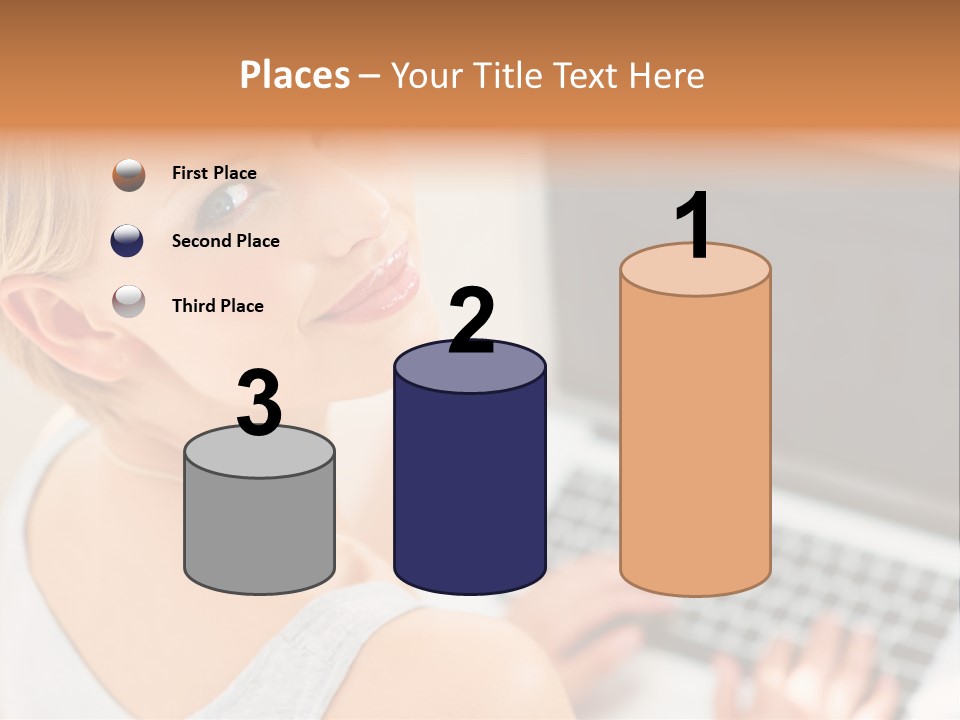 Portrait Confident Relaxed PowerPoint Template