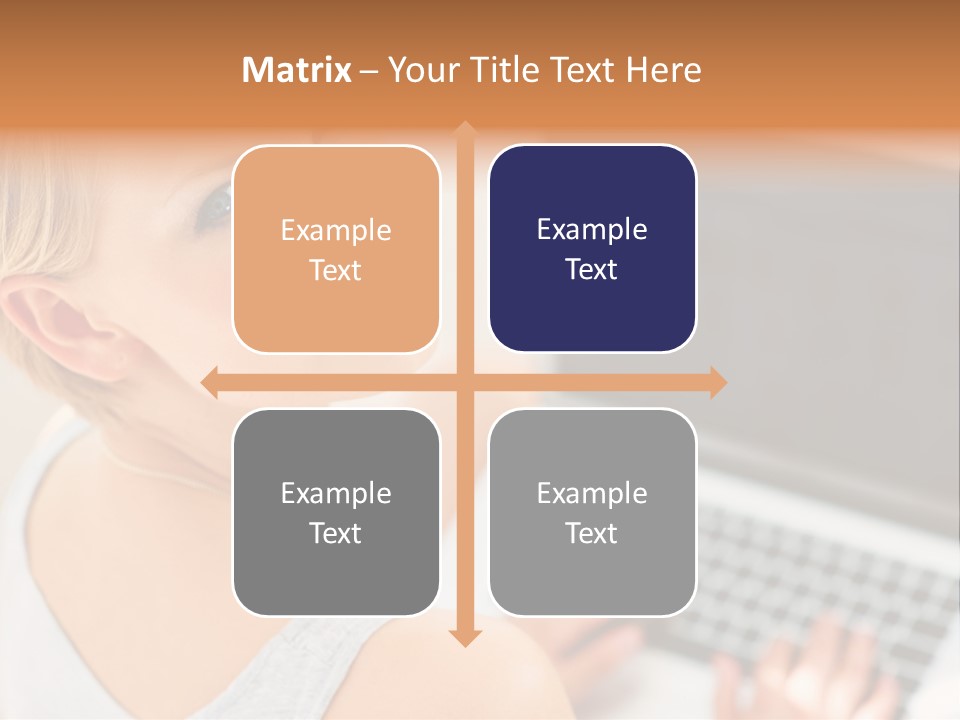 Portrait Confident Relaxed PowerPoint Template