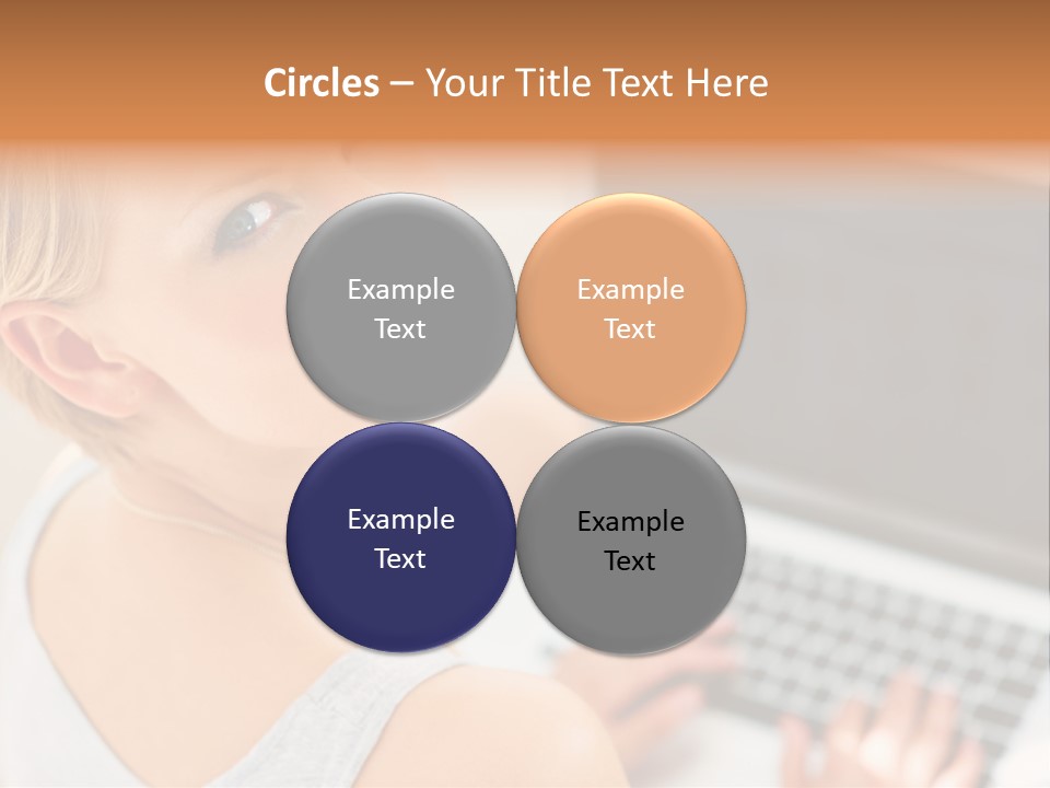 Portrait Confident Relaxed PowerPoint Template