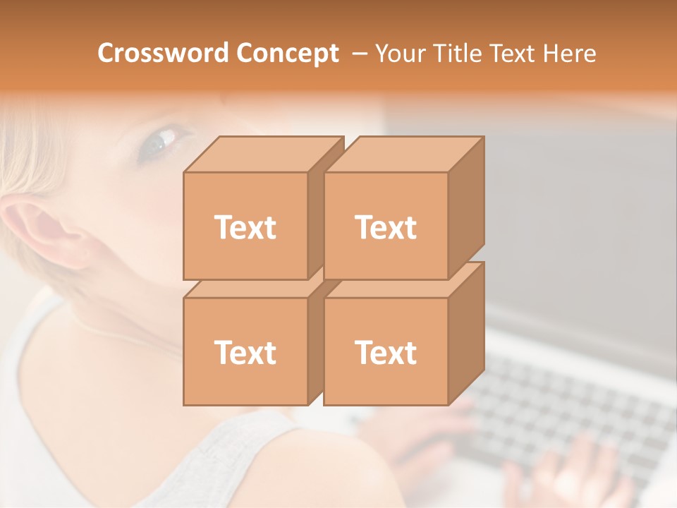 Portrait Confident Relaxed PowerPoint Template