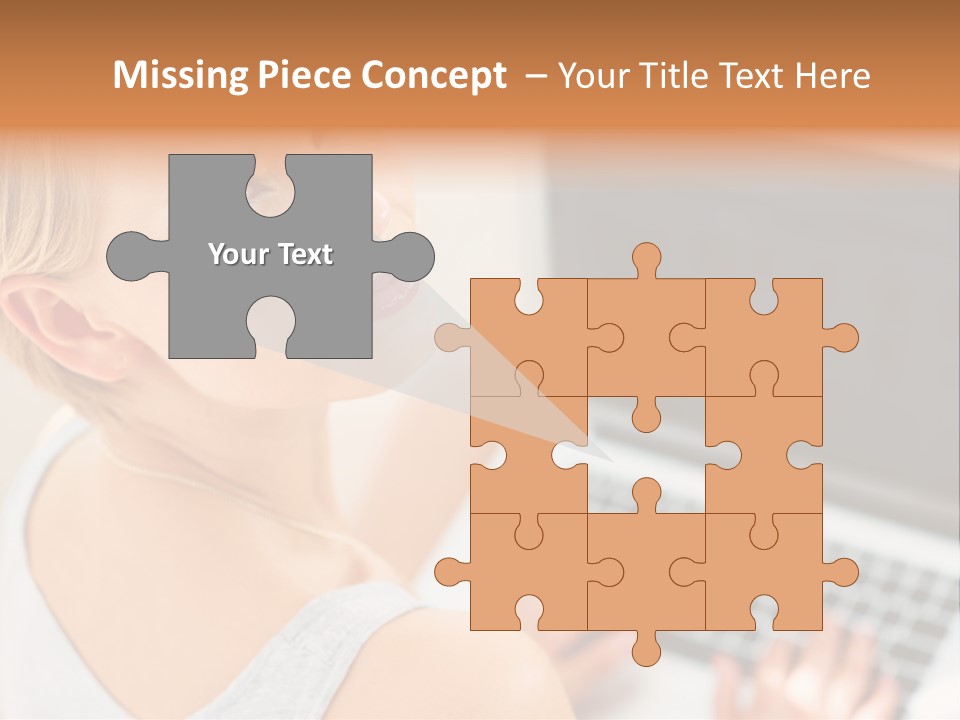 Portrait Confident Relaxed PowerPoint Template