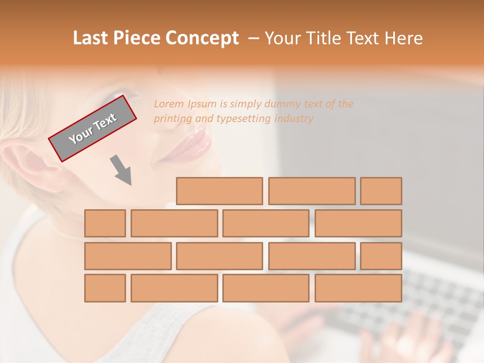 Portrait Confident Relaxed PowerPoint Template