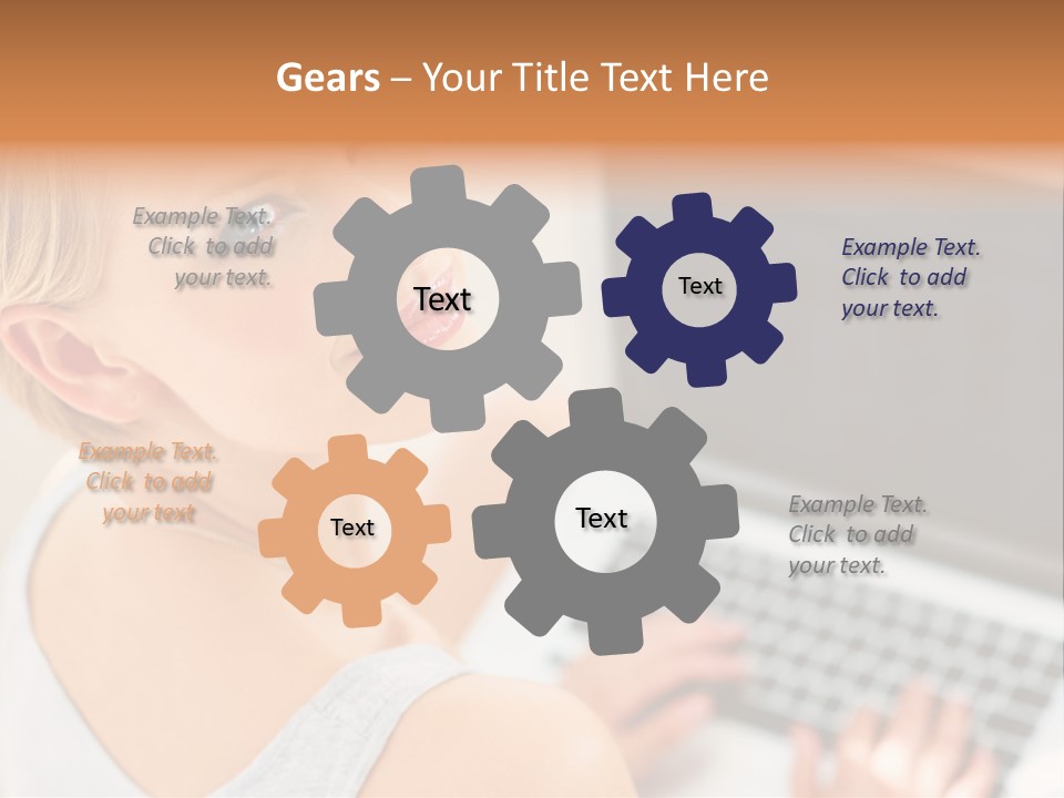 Portrait Confident Relaxed PowerPoint Template