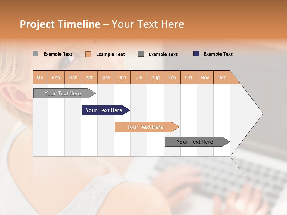 Portrait Confident Relaxed PowerPoint Template