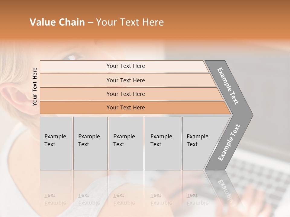 Portrait Confident Relaxed PowerPoint Template
