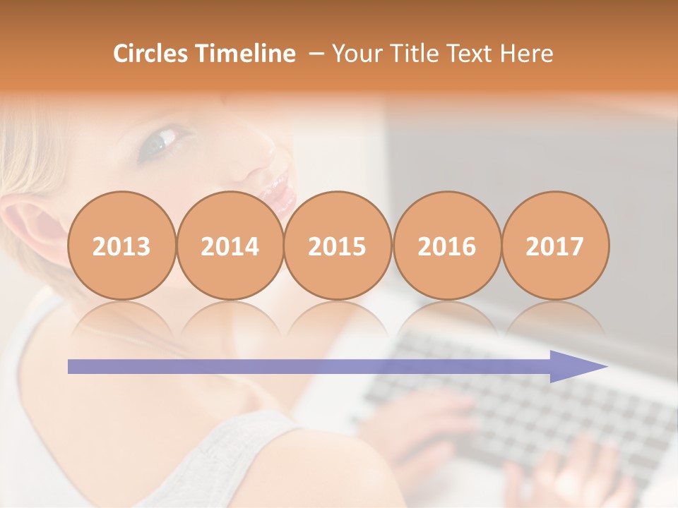 Portrait Confident Relaxed PowerPoint Template