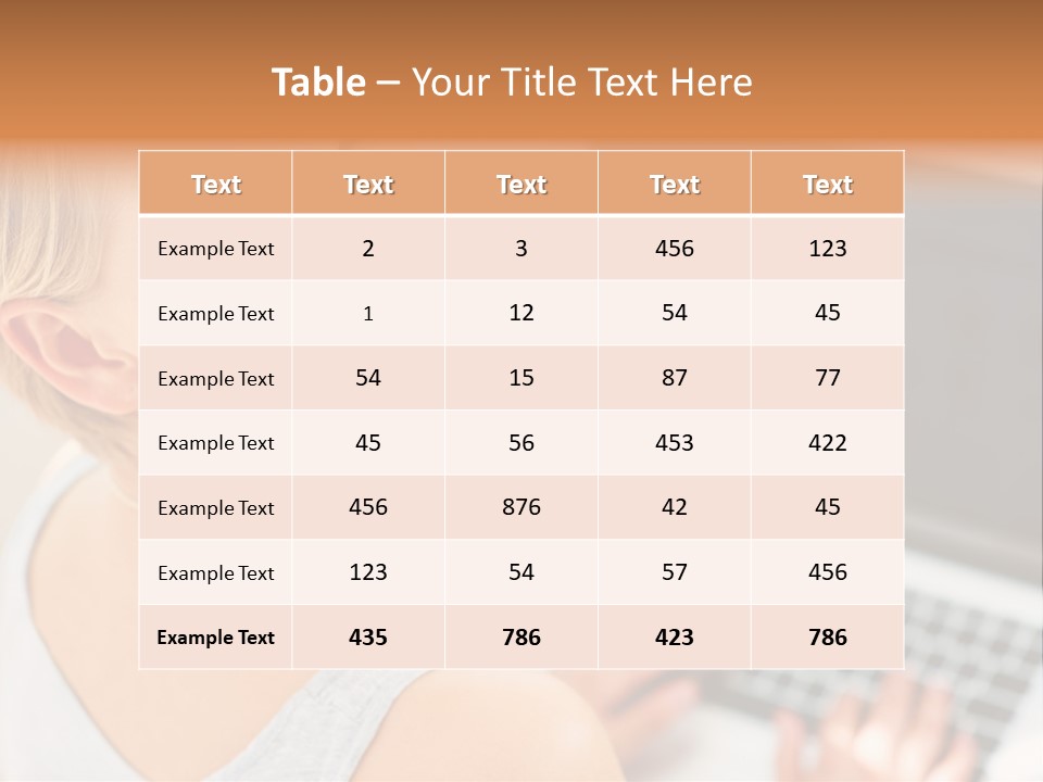 Portrait Confident Relaxed PowerPoint Template