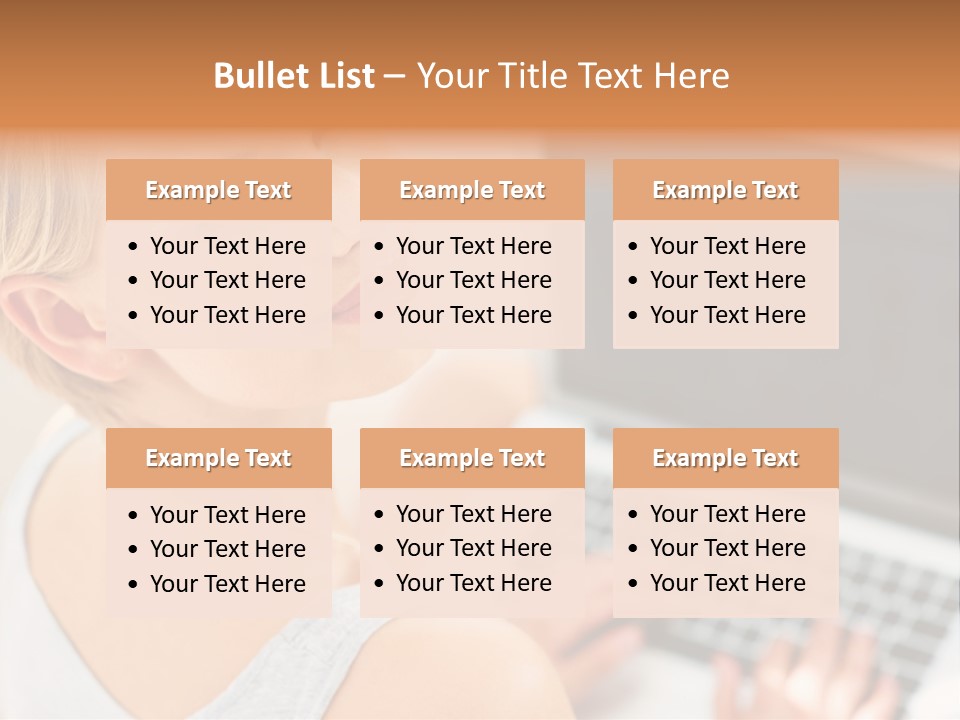 Portrait Confident Relaxed PowerPoint Template